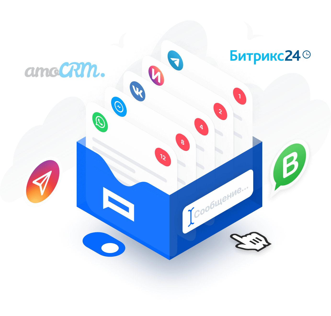 Агрегатор мессенджеров для бизнеса Pact | Все мессенджеры и соцсети в ...